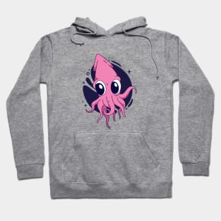 Cute Squid Cartoon Hoodie